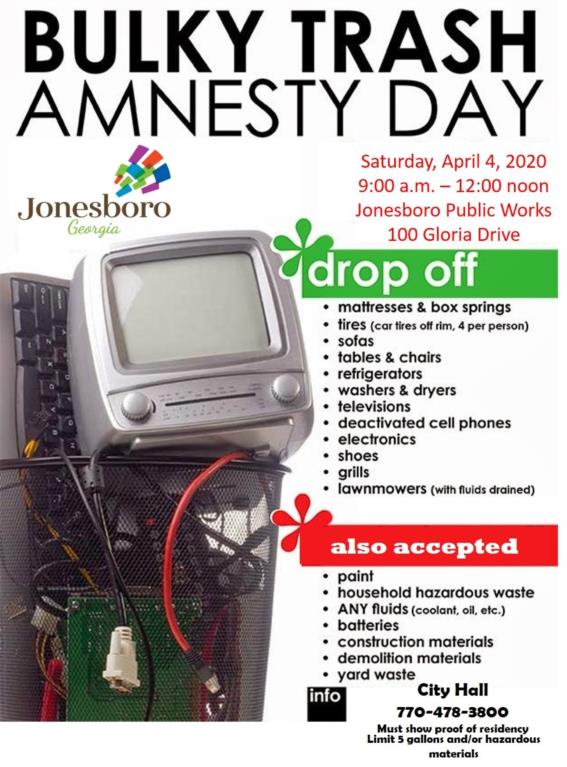 Bulky Trash Amnesty Day
